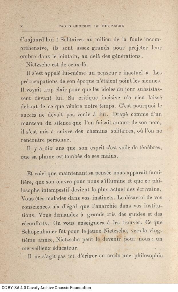 18 x 11 cm; 4 s.p. + XVI p. + 374 p. + 8 s.p., l. 1 bookplate CPC on recto, p. [I] half-title page, p. [II] other works by th